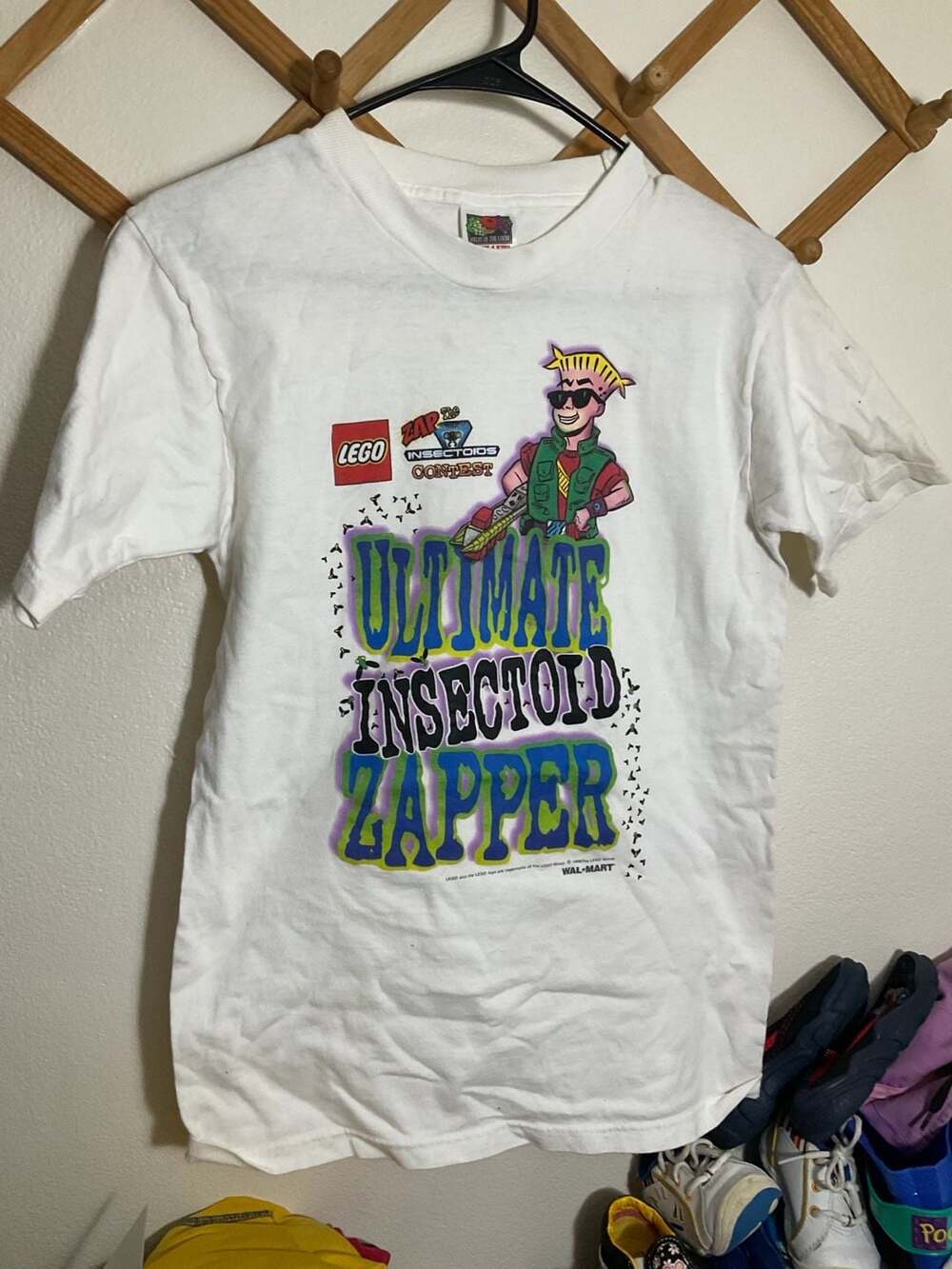 Vintage 1998 LEGO Zap the Insectoids Contest Wal-Mart Promo T-Shirt Size Small